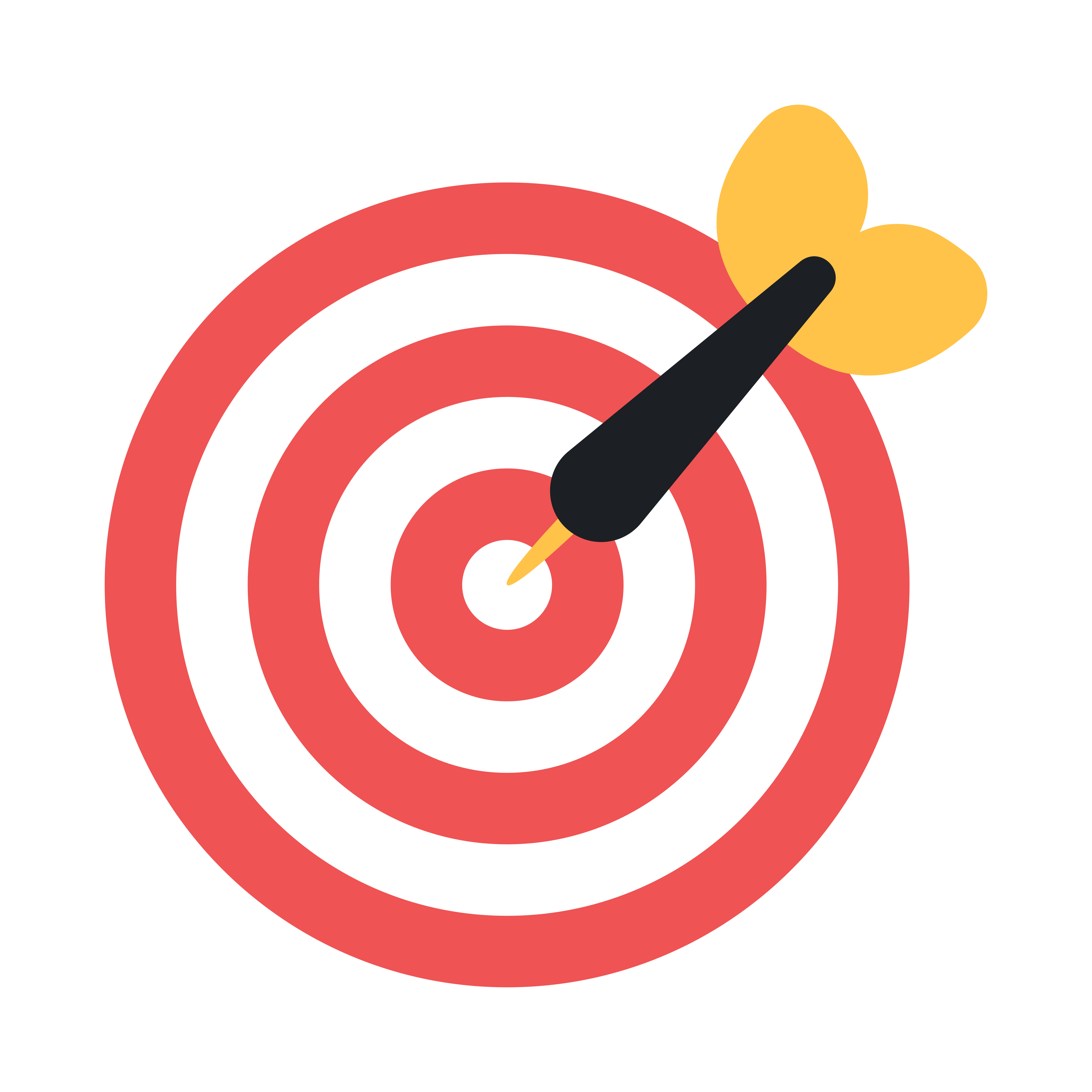 cible avec une flèche plantée en son centre